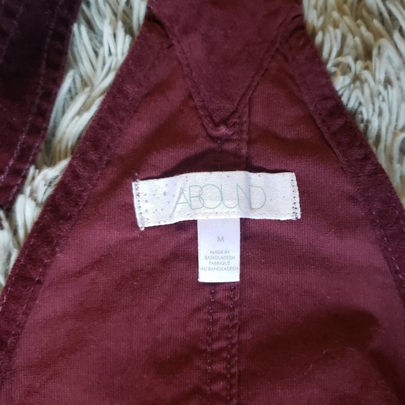 Purple Velvet Overalls Dress - Picture 2 of 3